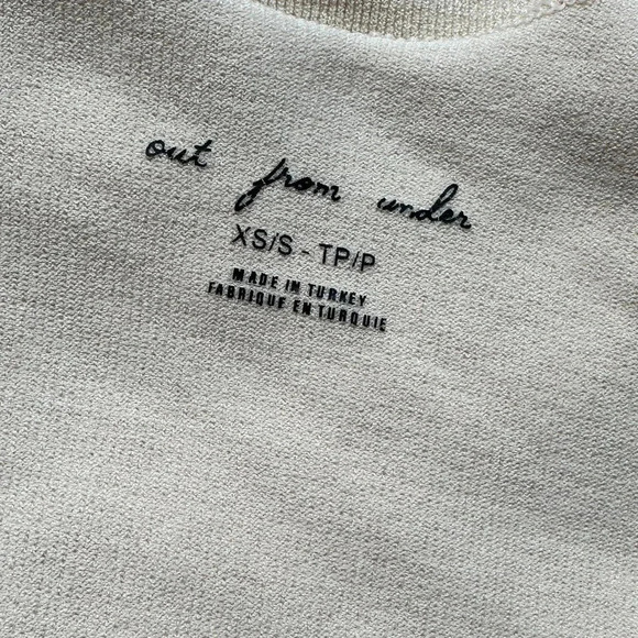 URBAN OUTFITTERS Out From Under Sheer Neutral Crop Top Bralette - XS/S - Picture 7 of 7